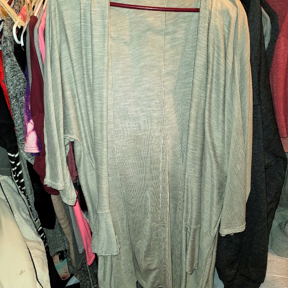 Light gray cardigan